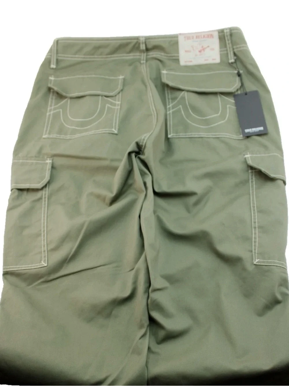 Men's Sz 34 True Religion Cargo Pants Kalamata Green Style 108335 MSRP $164 NWT